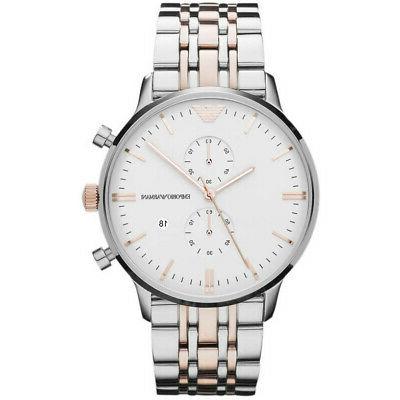 orologio cronografo uomo ar0399 cinturino in acciaio