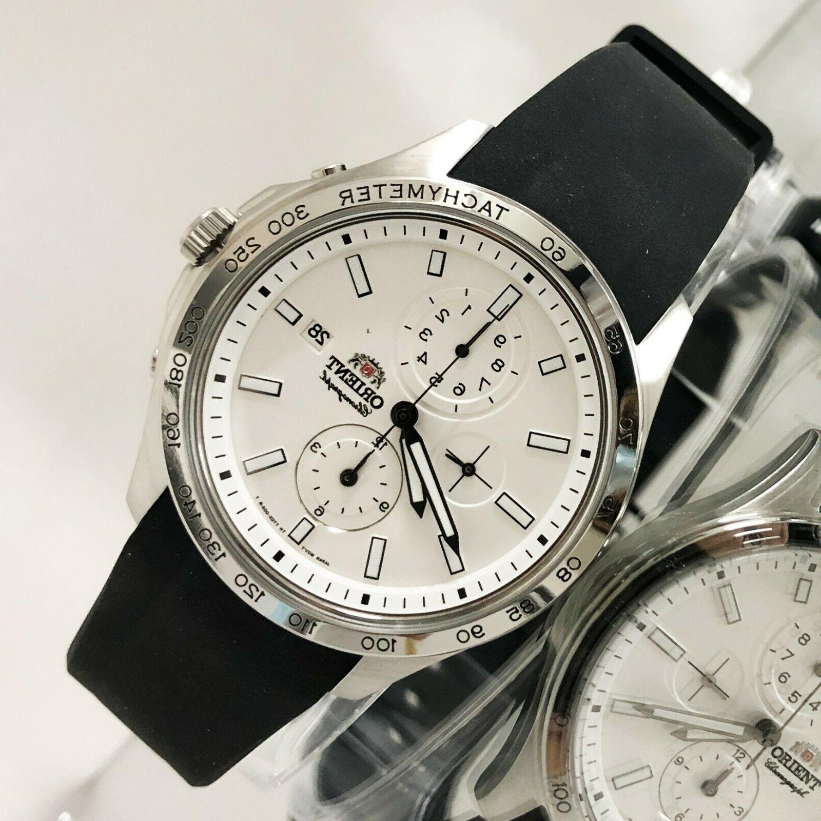 orologio cronografo uomo cinturino in caucciu