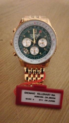 orologio cronografo uomo krug baumen diamond aviator