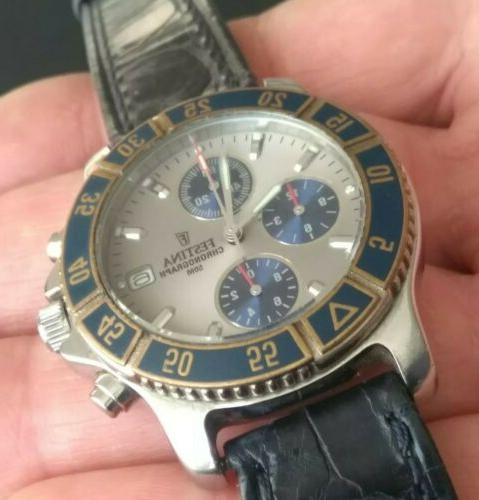 orologio cronografo vintage diver 50mt funzionante chrono