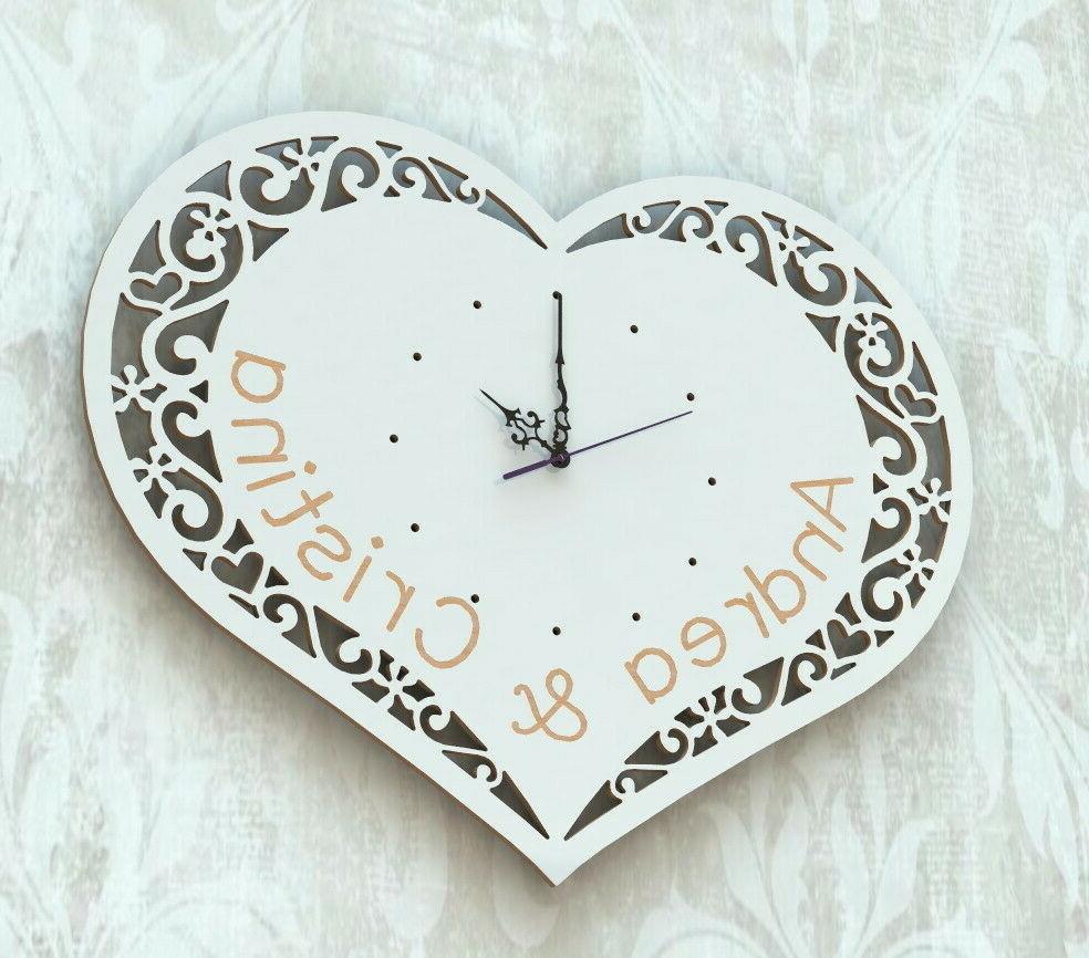 orologio cuore personalizzato a parete idea regalo