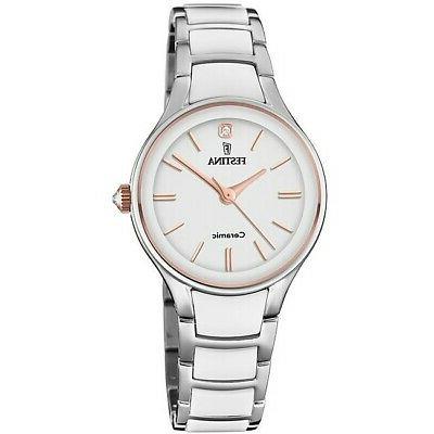 orologio da donna ceramic acciaio e ceramica