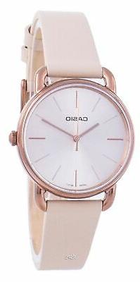 O Da Donna Con Quadrante Tono Oro Rosa Casio Ltp-e412rl-5a L