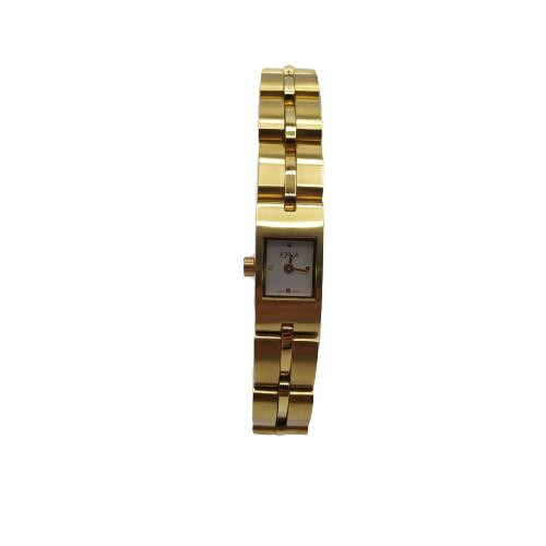 orologio da donna dorato con quadrante piccolo
