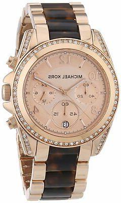 O Michael Kors Da Donna Mk5859 In Acciaio Oro Rosa