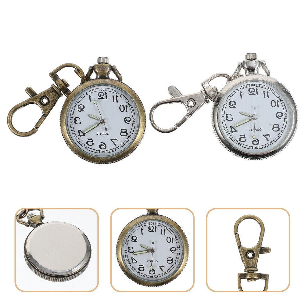 orologio da infermiera in lega con portachiavi