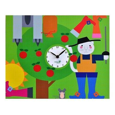 orologio da muro fiabe per bambini stampa