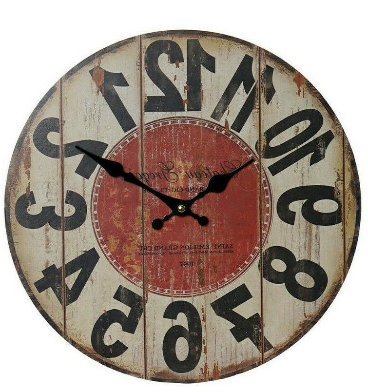 orologio da muro in legno mdf effetto