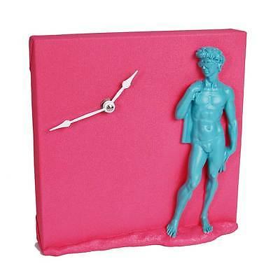 orologio da muro tavolo david fucsia resina