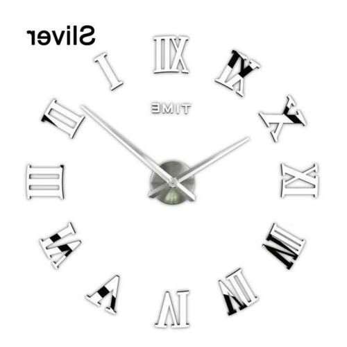 orologio da parete 3d adesivo moderno grande