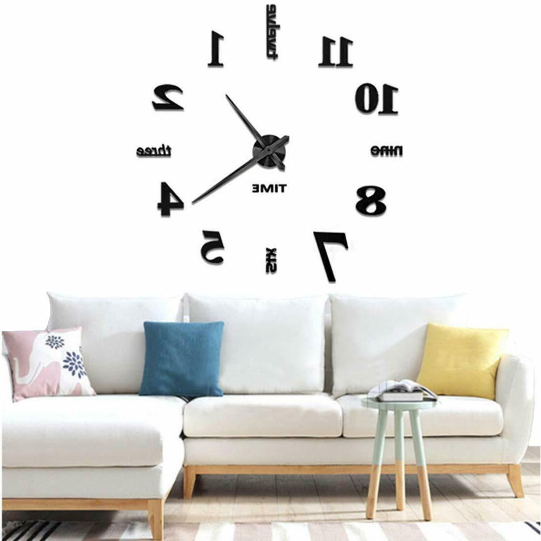 orologio da parete 3d adesivo moderno grande