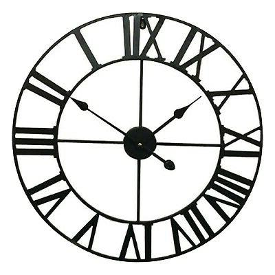 orologio da parete 60 cm analogico nero