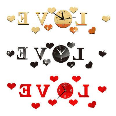 orologio da parete adesivo con amore love