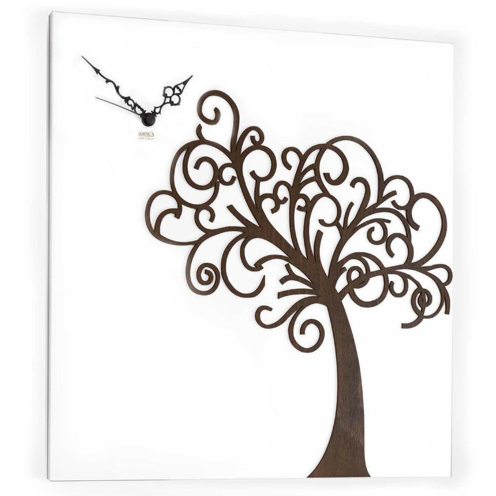 orologio da parete albero della vita legno
