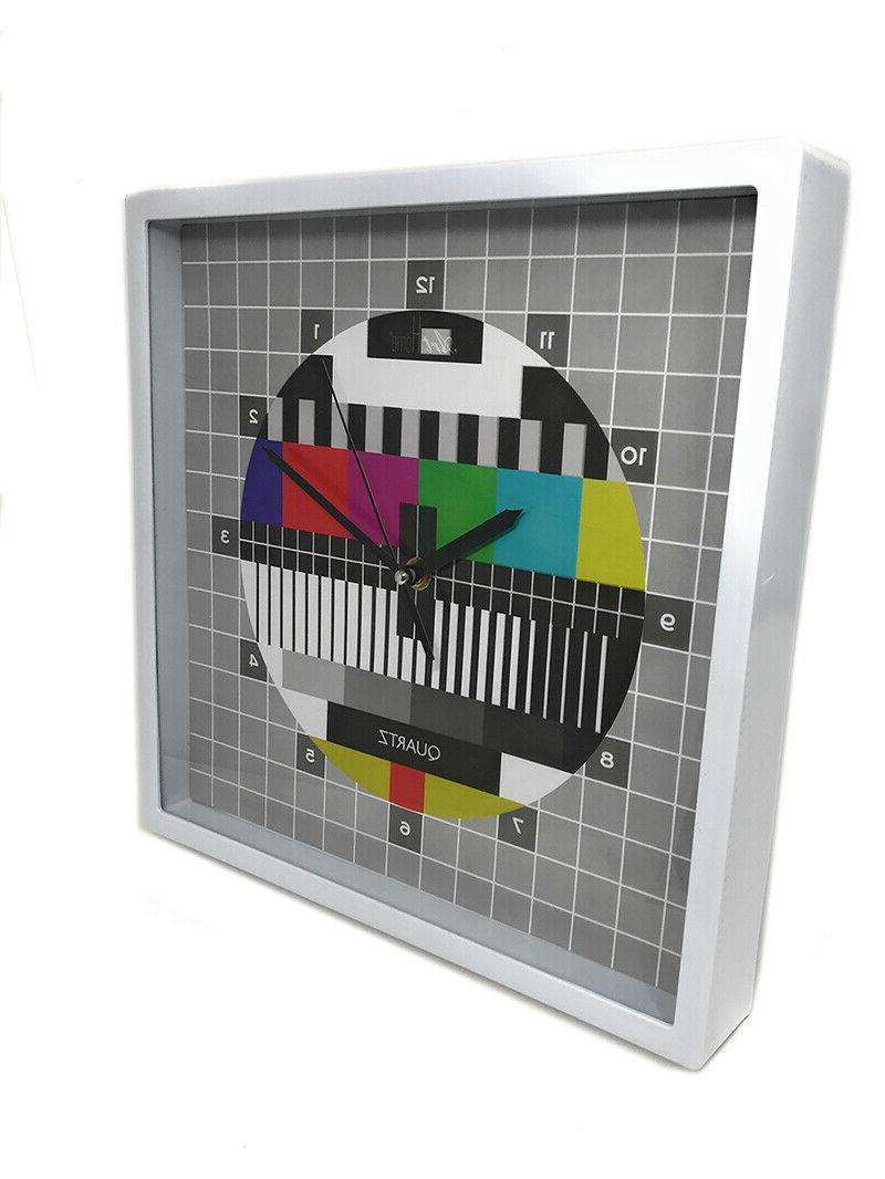 orologio da parete analogico stile retro tv