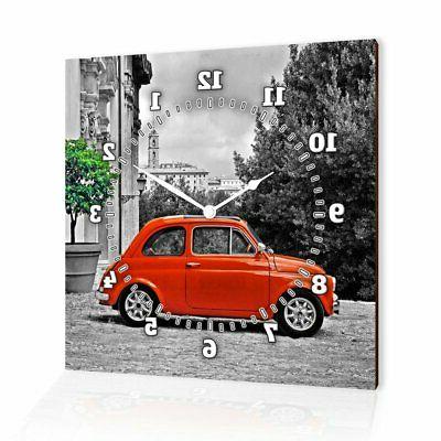 orologio da parete clockart 500 red 60x60