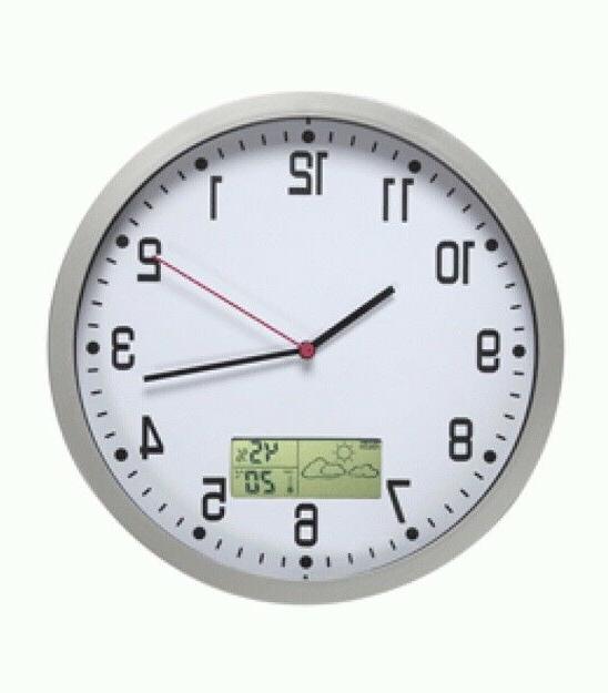 orologio da parete con igrometro termometro e