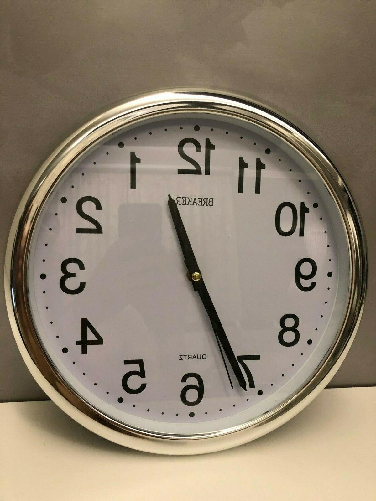 orologio da parete cromato nero scuro casa