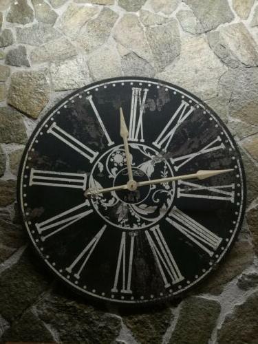 orologio da parete grande bistrot shabby chic