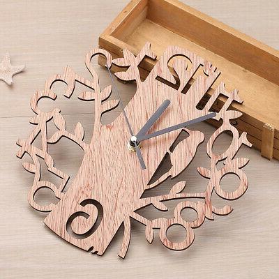 orologio da parete grande in legno per