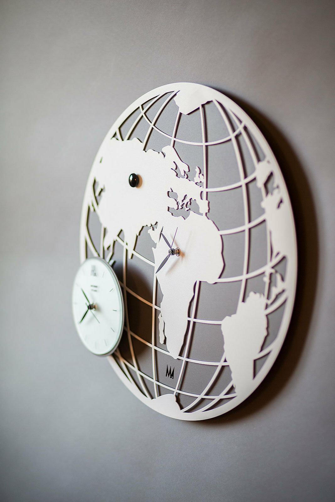 orologio da parete in ferro planet design