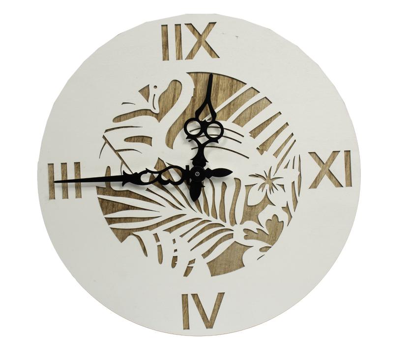 orologio da parete in legno mod tropical