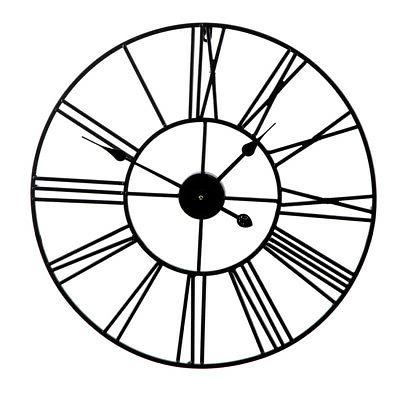 orologio da parete in metallo numeri romani