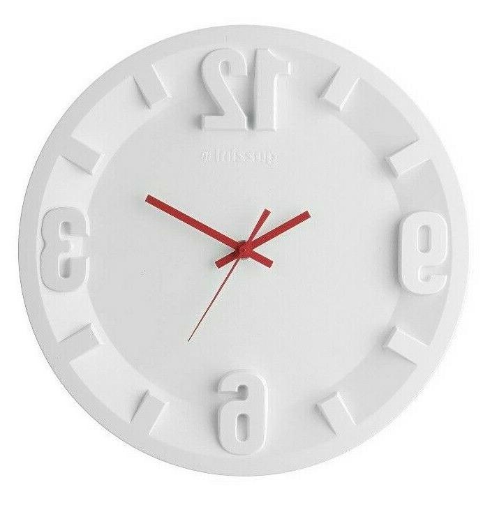 orologio da parete in plastica bianca 3