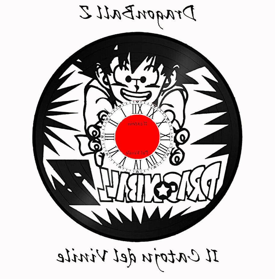 orologio da parete in vinile anime dragonball