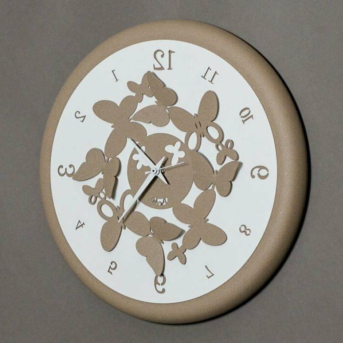orologio da parete kalesy colore beige