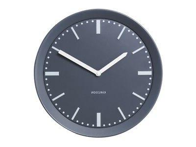 orologio da parete metal spun grigio 28