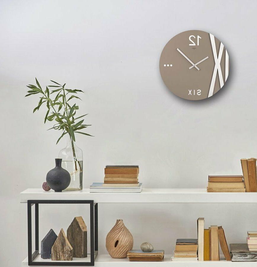 orologio da parete moderno in legno laccato