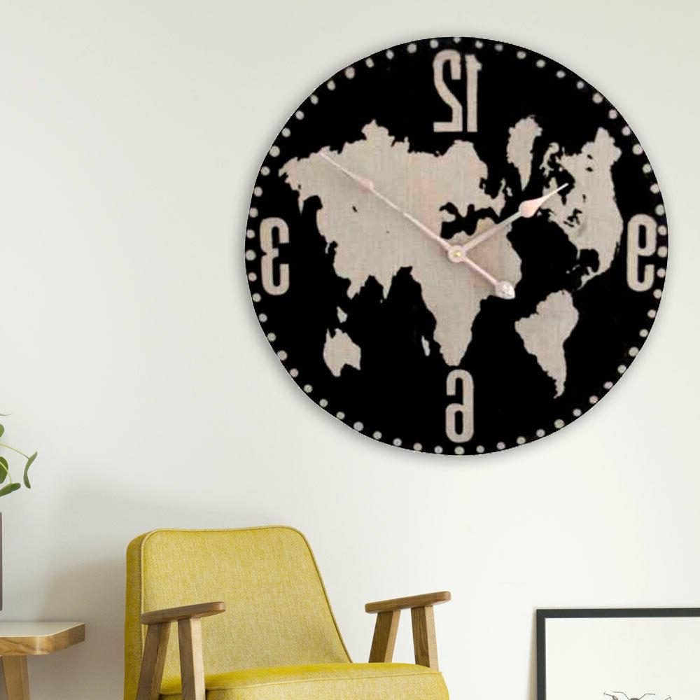 orologio da parete mondo mappa sch bianco