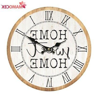 orologio da parete muro legno homesweet home