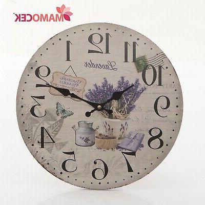 orologio da parete muro legno lavanda lavender