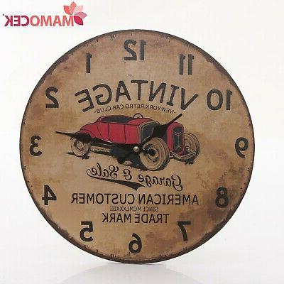 orologio da parete muro legno vintage garage