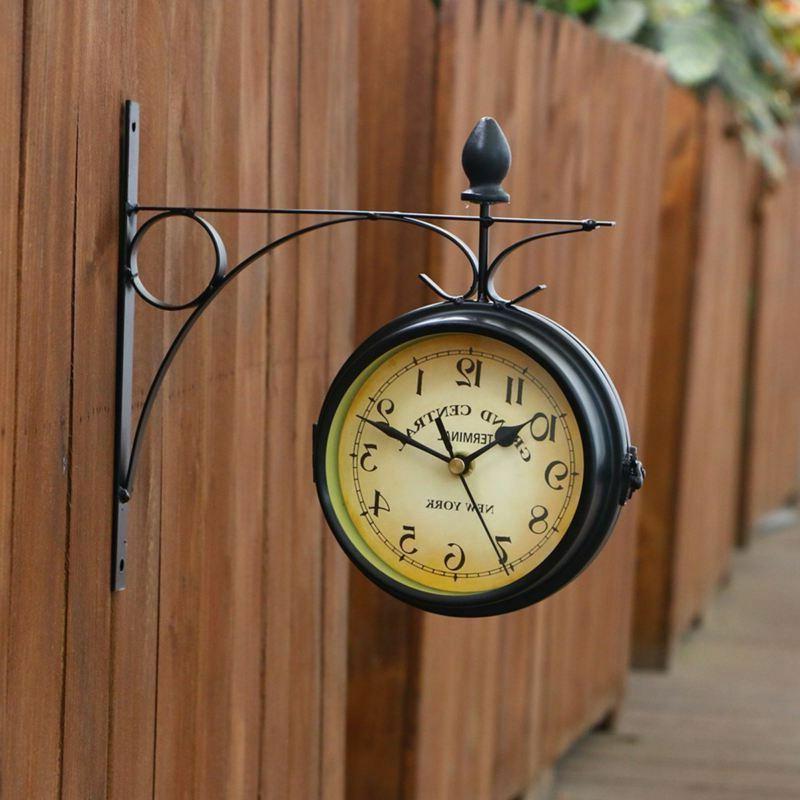 orologio da parete vintage metallo muro stazione