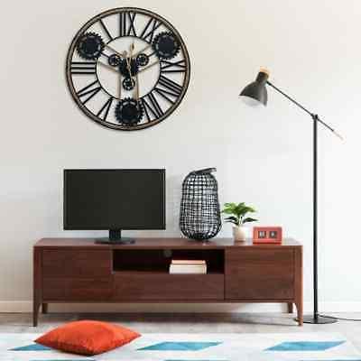 orologio da parete nero 80 cm in