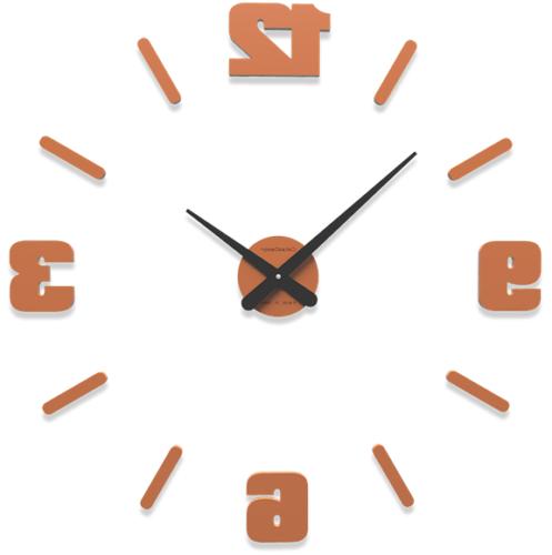 orologio da parete numeri adesivi legno colore