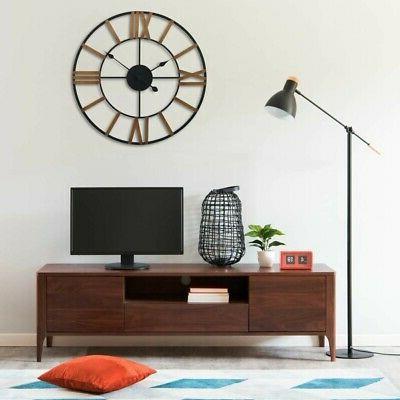 orologio da parete oro e nero 80