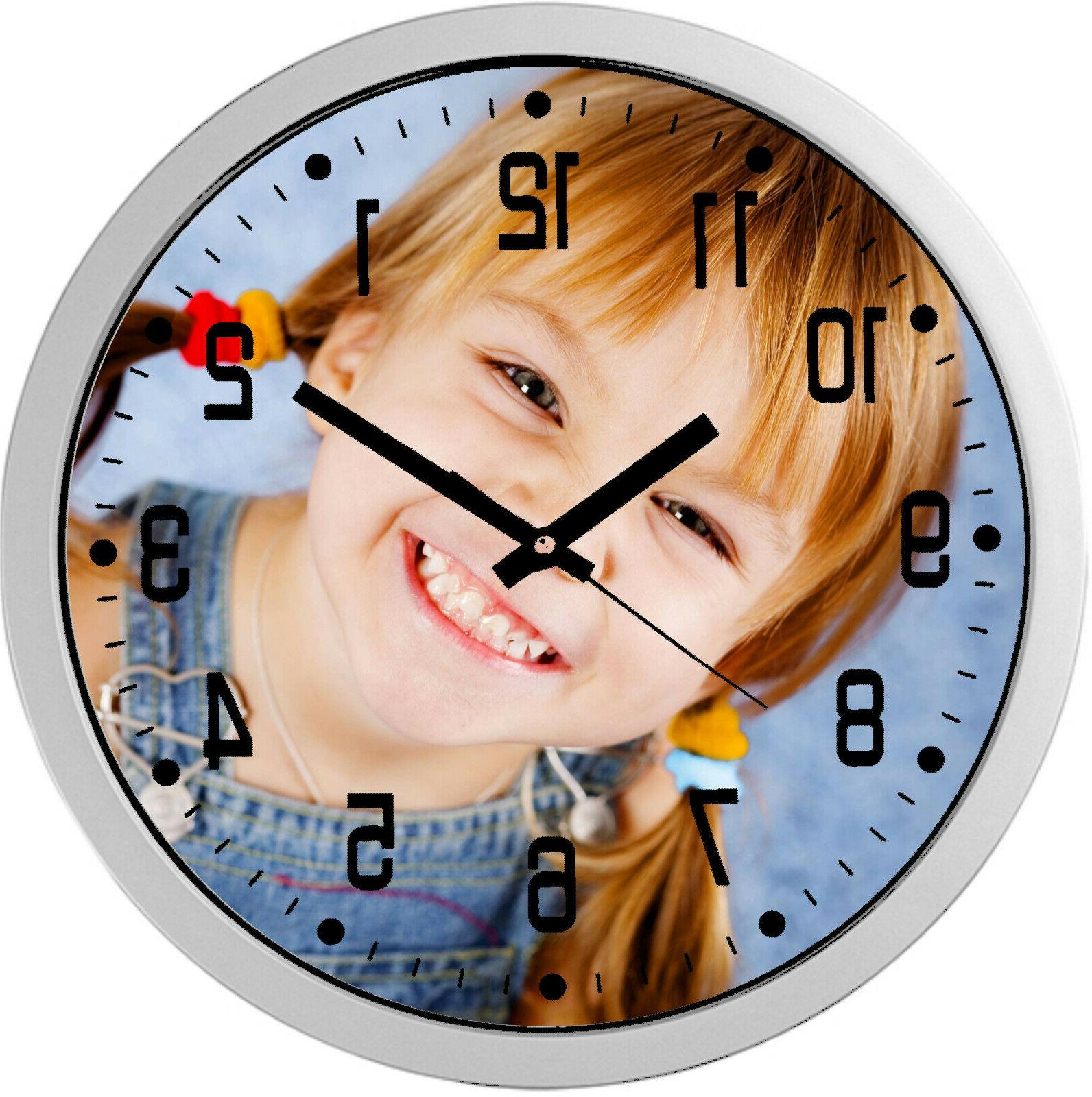 orologio da parete personalizzato con foto logo