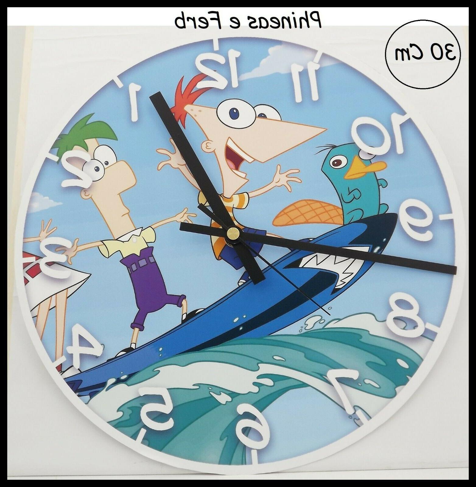 orologio da parete phineas and ferb moderno