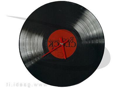 orologio da parete rotondo in legno vinile