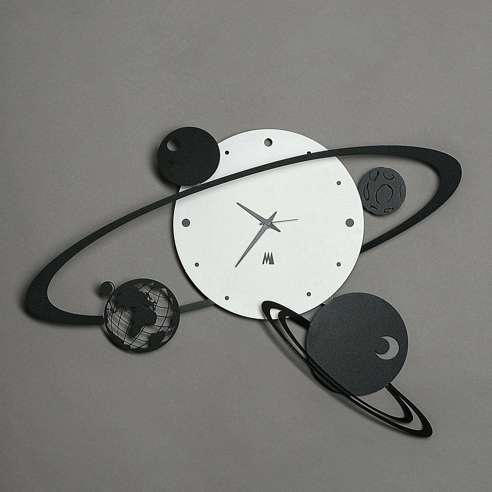 orologio da parete sistema solare made in