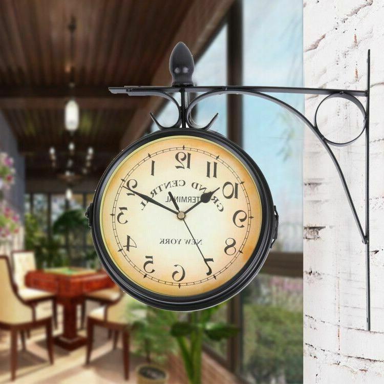 orologio da parete stazione ferroviaria vintage ferro