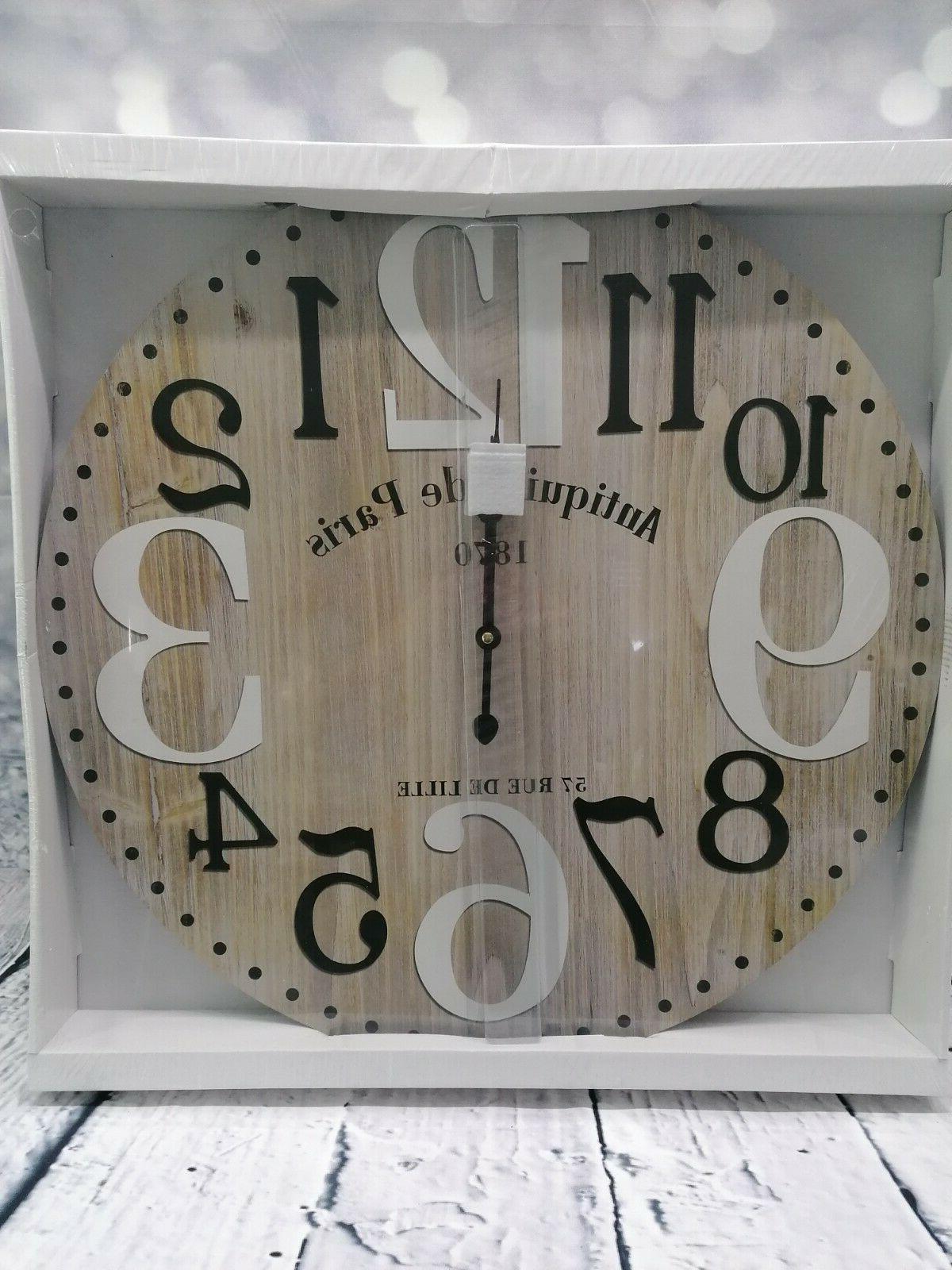 orologio da parete stile shabby fantasia paris