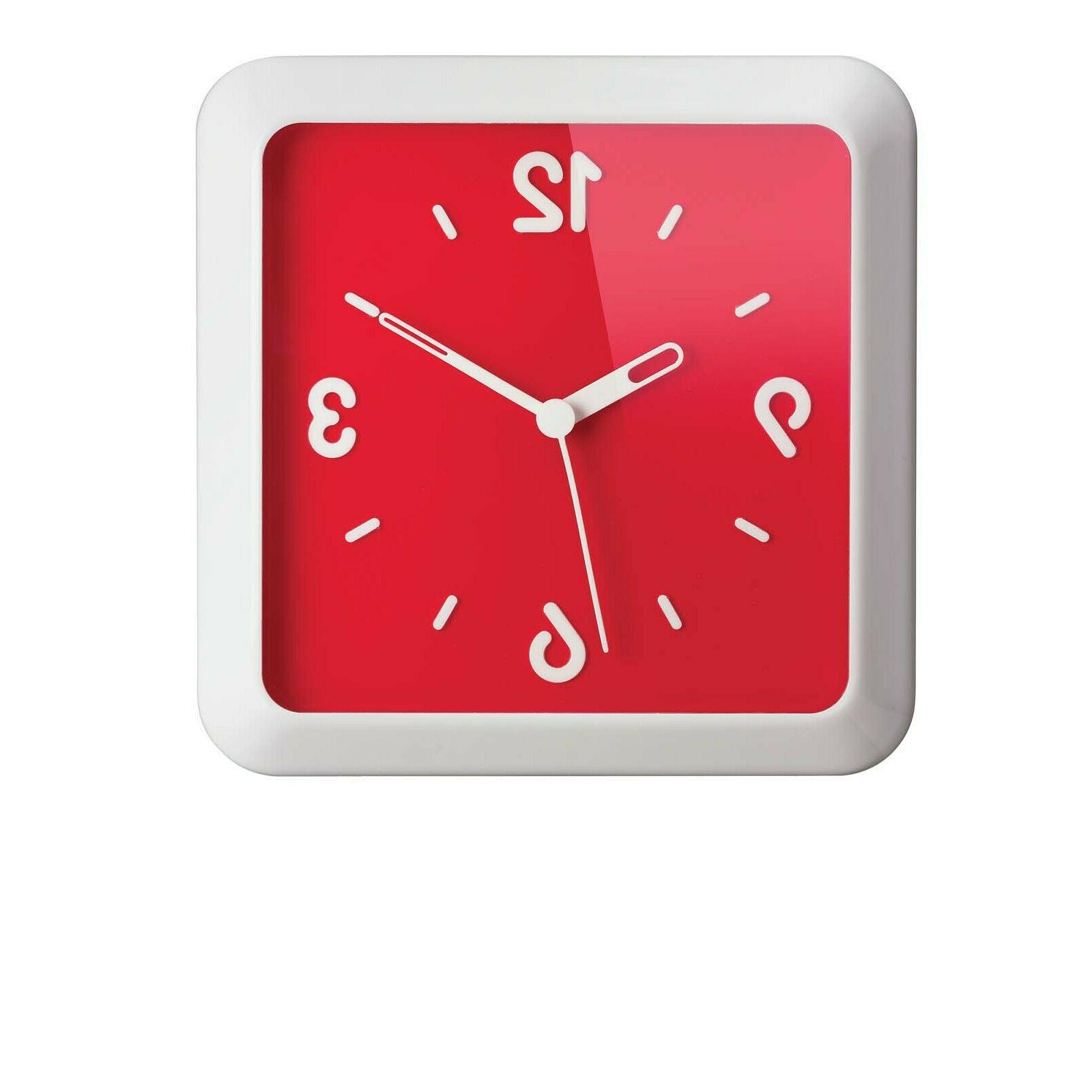 orologio da parete times square rosso