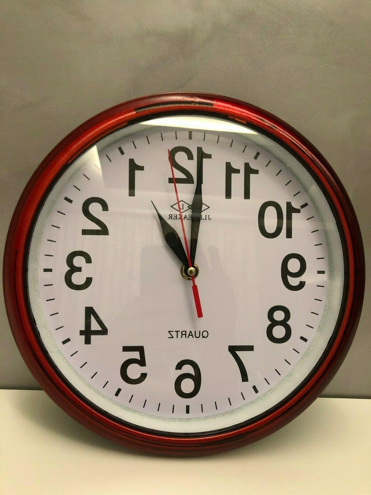 orologio da parete tondo legno scuro casa