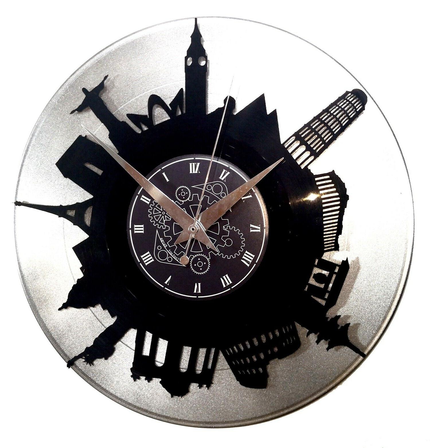 orologio da parete vinile doppio idea regalo