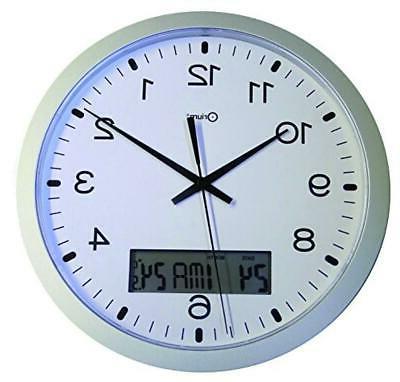 orologio da parete vintage 30 cm argento